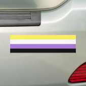 Flag für nichtbinäre Pride Autoaufkleber (Auf Auto)
