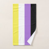 Flag für nichtbinäre Pride Badhandtuch Set (Handtuch)