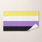Flag für nichtbinäre Pride Badhandtuch Set (Handtuch)