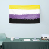 Flag für nichtbinäre Pride Banner (Messeveranstaltung)