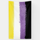 Flag für nichtbinäre Pride Banner (Vertikal)