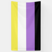 Flag für nichtbinäre Pride Banner (Vertikal)