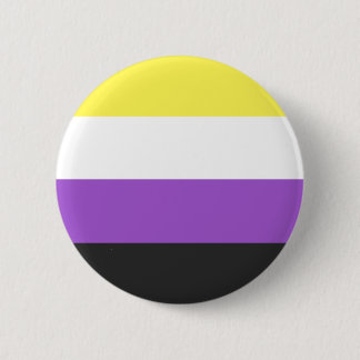 Flag für nichtbinäre Pride Button