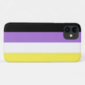 Flag für nichtbinäre Pride Case-Mate iPhone Hülle (Rückseite (Horizontal))