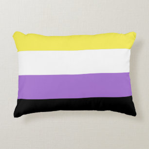 Flag für nichtbinäre Pride Dekokissen