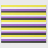 Flag für nichtbinäre Pride Geschenkpapier (Flach)