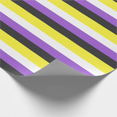 Flag für nichtbinäre Pride Geschenkpapier (Ecke)