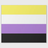Flag für nichtbinäre Pride Geschenkpapier (Flach)