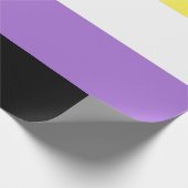 Flag für nichtbinäre Pride Geschenkpapier (Ecke)