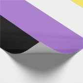 Flag für nichtbinäre Pride Geschenkpapier (Ecke)