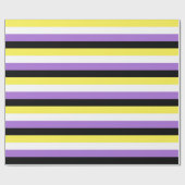 Flag für nichtbinäre Pride Geschenkpapier (Flach)