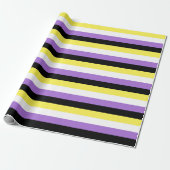 Flag für nichtbinäre Pride Geschenkpapier (Ungerollt)