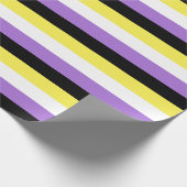 Flag für nichtbinäre Pride Geschenkpapier (Ecke)