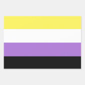 Flag für nichtbinäre Pride Geschenkpapier Set (Vorderseite)