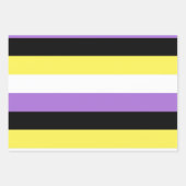 Flag für nichtbinäre Pride Geschenkpapier Set (Vorderseite)