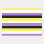Flag für nichtbinäre Pride Geschenkpapier Set (Vorderseite 3)