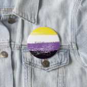 Flag für nichtbinäre Pride gestrichen Button (Beispiel)