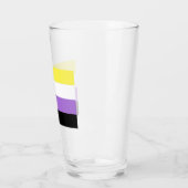 Flag für nichtbinäre Pride Glas (Links)