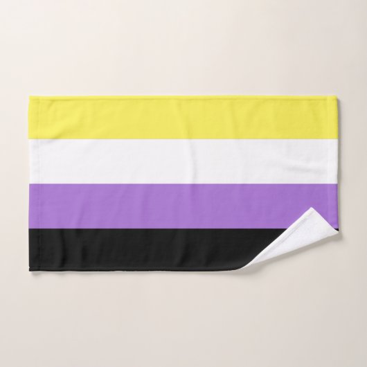 Flag für nichtbinäre Pride Handtuch (Handtuch)
