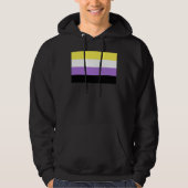 Flag für nichtbinäre Pride Hoodie (Vorderseite)