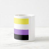 Flag für nichtbinäre Pride Kaffeetasse (Mittel)