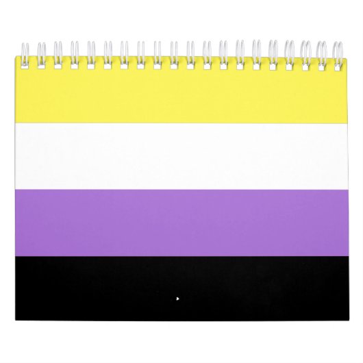 Flag für nichtbinäre Pride Kalender (Titelbild)