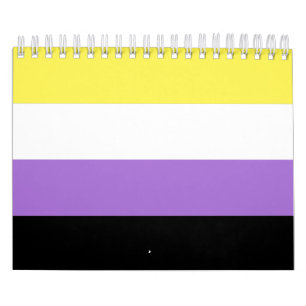 Flag für nichtbinäre Pride Kalender