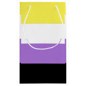 Flag für nichtbinäre Pride Kleine Geschenktüte (Rückseite)