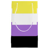 Flag für nichtbinäre Pride Kleine Geschenktüte (Vorderseite)
