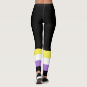 Flag für nichtbinäre Pride Leggings (Rückseite)