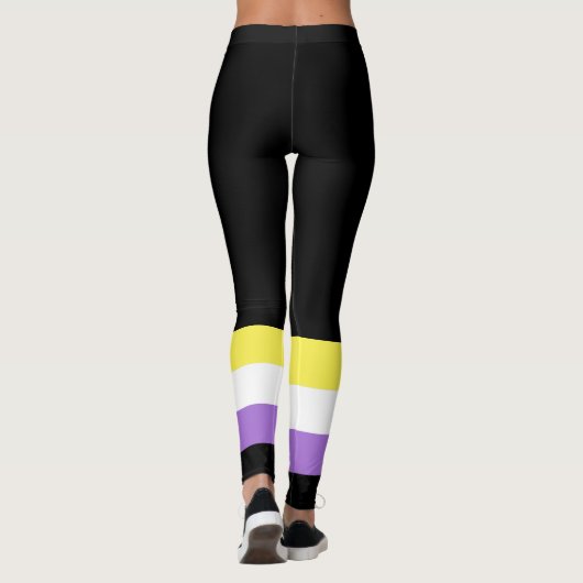 Flag für nichtbinäre Pride Leggings (Rückseite)