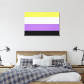 Flag für nichtbinäre Pride Leinwanddruck (Insitu (Schlafzimmer))