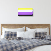 Flag für nichtbinäre Pride Leinwanddruck (Insitu (Schlafzimmer))