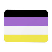 Flag für nichtbinäre Pride Magnet (Horizontal)