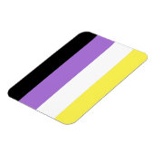 Flag für nichtbinäre Pride Magnet (Linke Seite)