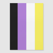 Flag für nichtbinäre Pride Magneteinladung (Vorderseite)