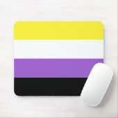 Flag für nichtbinäre Pride Mousepad (Mit Mouse)