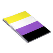 Flag für nichtbinäre Pride Notizblock (Rechte Seite)
