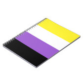 Flag für nichtbinäre Pride Notizblock (Linke Seite)