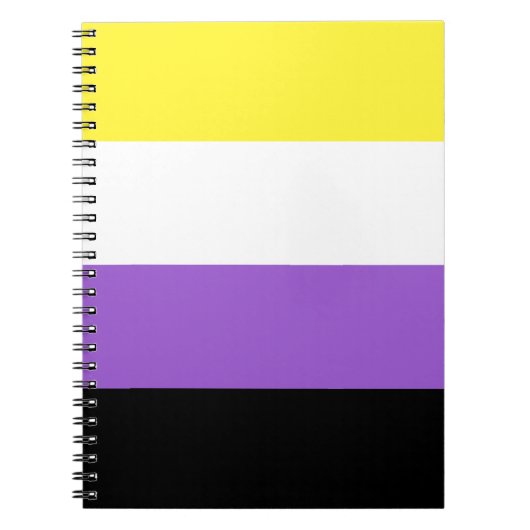 Flag für nichtbinäre Pride Notizblock (Vorderseite)
