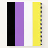 Flag für nichtbinäre Pride Notizblock (Rückseite)