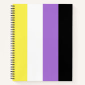 Flag für nichtbinäre Pride Notizblock (Vorderseite)
