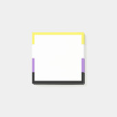 Flag für nichtbinäre Pride Post-it Klebezettel (Vorderseite)