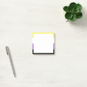 Flag für nichtbinäre Pride Post-it Klebezettel (Büro)