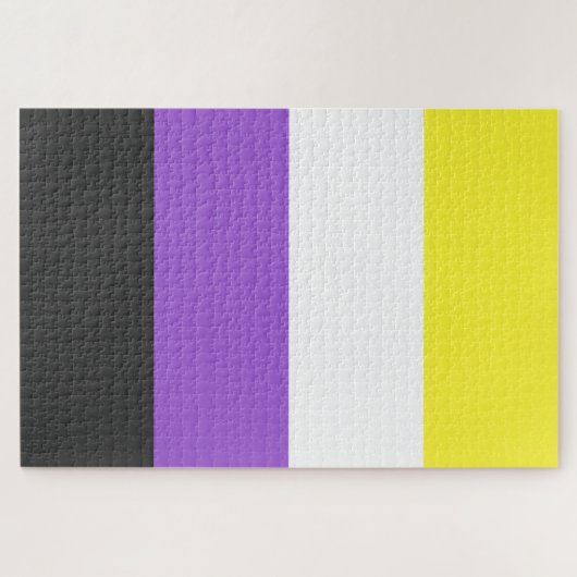 Flag für nichtbinäre Pride Puzzle (Horizontal)