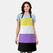 Flag für nichtbinäre Pride Schürze (Getragen)