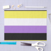 Flag für nichtbinäre Pride Seidenpapier (Handwerk)