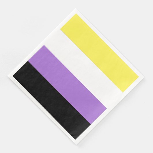 Flag für nichtbinäre Pride Serviette (Ecke)