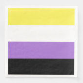 Flag für nichtbinäre Pride Serviette (Vorderseite)