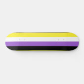 Flag für nichtbinäre Pride Skateboard (Horizontal)